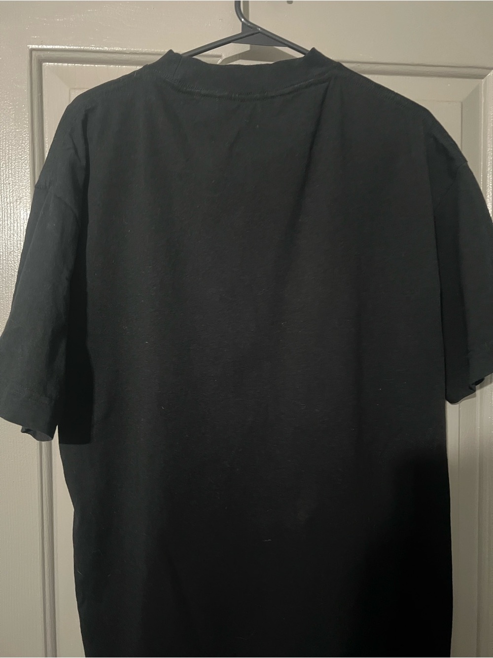 Palm Angels Black Short Sleeve Tee with Yellow Spray Logo - Picture 2 of 2